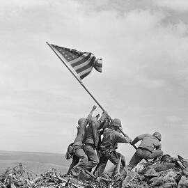 Raising the Flag on Iwo Jima - WW2 - 1945 by War Is Hell Store
