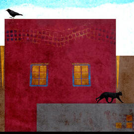 Raven and Cat by Carol Leigh