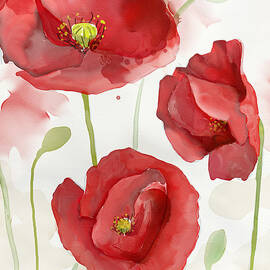 Red Poppy #2 by Mauro DeVereaux