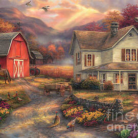 Relaxing on the Farm by Chuck Pinson