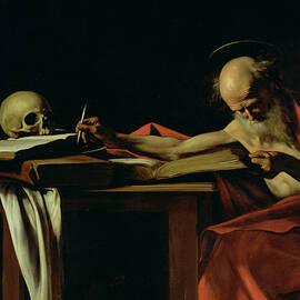 Saint Jerome Writing by Caravaggio