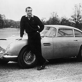 Sean Connery With 007s Aston Martin by Bettmann