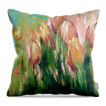 Spring In Unison Throw Pillow