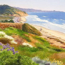 Spring View of Torrey Pines by Mary Helmreich