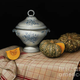 Still life with French tureen by Catherine Abel