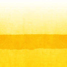 Sunrise- Yellow Abstract Art by Linda Woods by Linda Woods