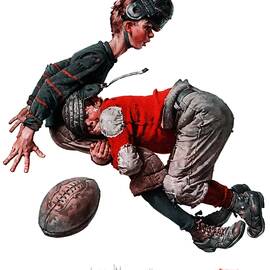 Tackled by Norman Rockwell