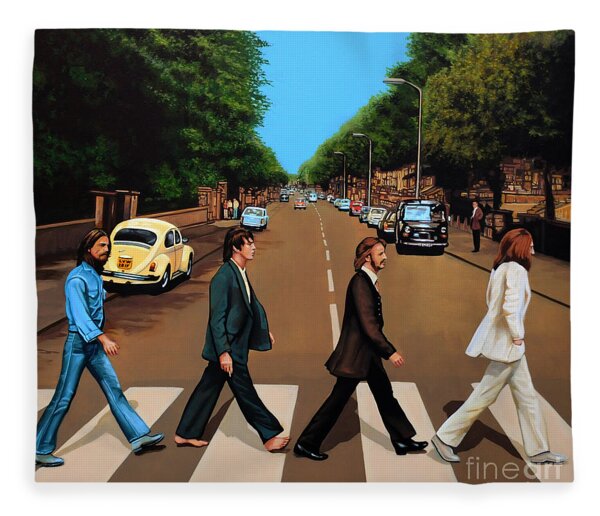 The Beatles Abbey Road Fleece Blanket
