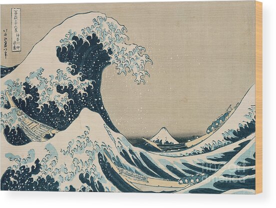 The Great Wave Of Kanagawa Wood Print
