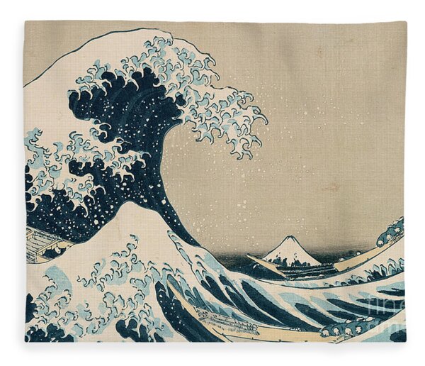 The Great Wave Of Kanagawa Fleece Blanket