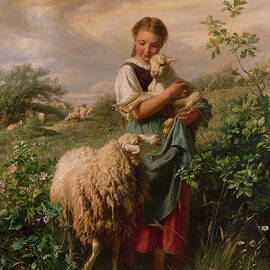 The Shepherdess by Johann Baptist Hofner
