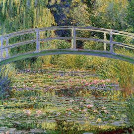 The Waterlily Pond with the Japanese Bridge by Claude Monet
