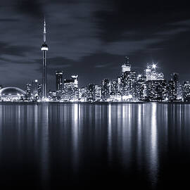 Toronto Skyline Monochrome by Matt  Trimble