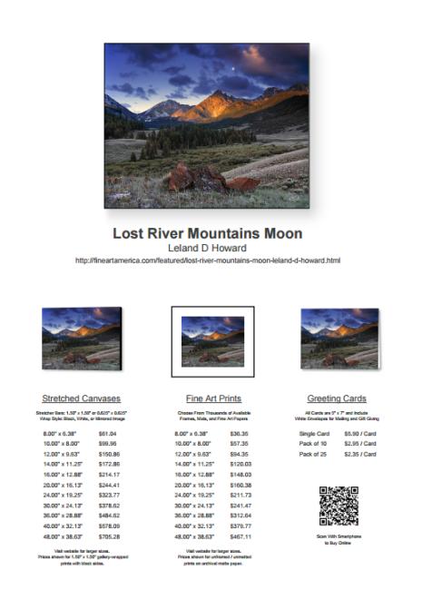 Create PDF Sales Sheets