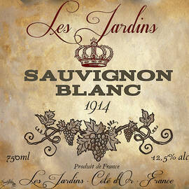 Wine Label Vi by Elizabeth Medley