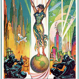 World's Fair Chicago - A Century of Progress 1933 Vintage Poster by Vintage Treasure