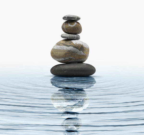 Wall Art - Photograph - Zen stones in water by Bombaert Patrick